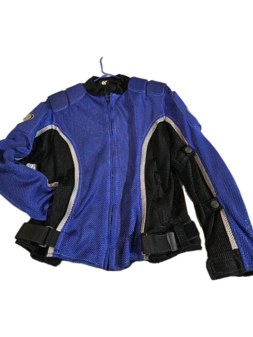 Pilot USA Mesh Motorcycle Jacket With Armor Blue Black Womens S